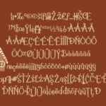 Gingerbread Cake Font Poster 3