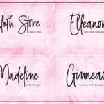 Girly Style Font Poster 5