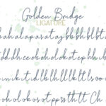 Golden Bridge Font Poster 10