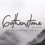 Gothenstone Font Poster 1