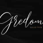 Gredom Script Font Poster 1