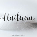 Hailuna Font Poster 1