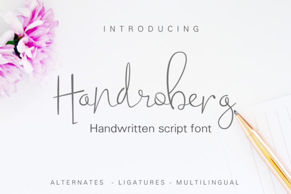 Handroberg Font Poster 1