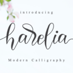 Harelia Script Font Poster 1