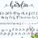 Harelia Script Font Poster 11