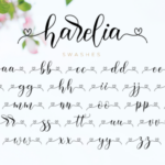 Harelia Script Font Poster 12