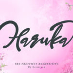 Haruka Font Poster 1