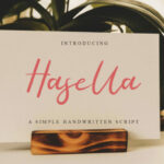 Hasella Script Font Poster 1