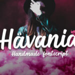 Havania Script Font Poster 1