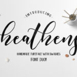 Heathens Script Font Poster 1