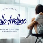 Hello Avelline Font Poster 1