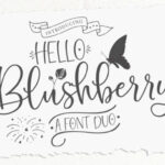 Hello Blushberry Duo Font Poster 1