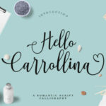 Hello Carrollina Font Poster 1