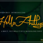 Hello Fhillya Font Poster 1