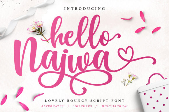 Hello Najwa Font Poster 1