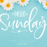 Hello Sunday Font Poster 1