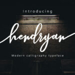 Hendryan Script Font Poster 1