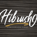 Hibrush Font Poster 13