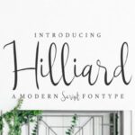 Hilliard Font Poster 1