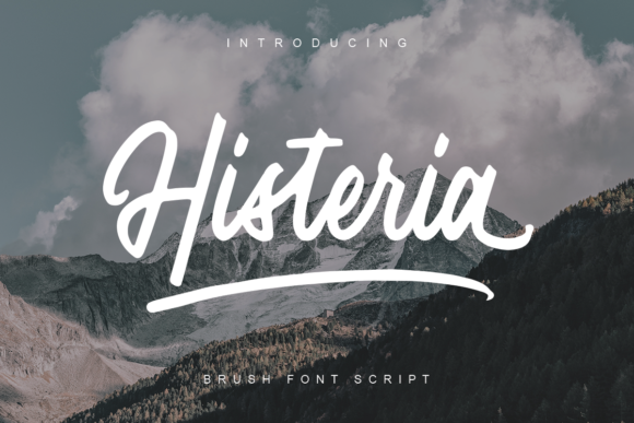 Histeria Script Font Poster 1