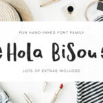 Hola Bisou Family Font Poster 1