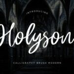 Holyson Font Poster 1