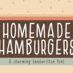 Homemade Hamburgers Font Poster 1