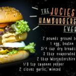 Homemade Hamburgers Font Poster 3