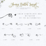 Honey Butter Trio Font Poster 7