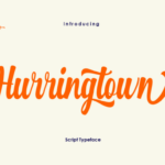 Hurringtown Script Font Poster 1