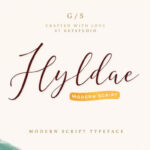 Hyldae Script Font Poster 1