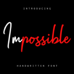 Impossible Font Poster 1