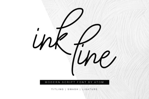 Ink Line Font Poster 1