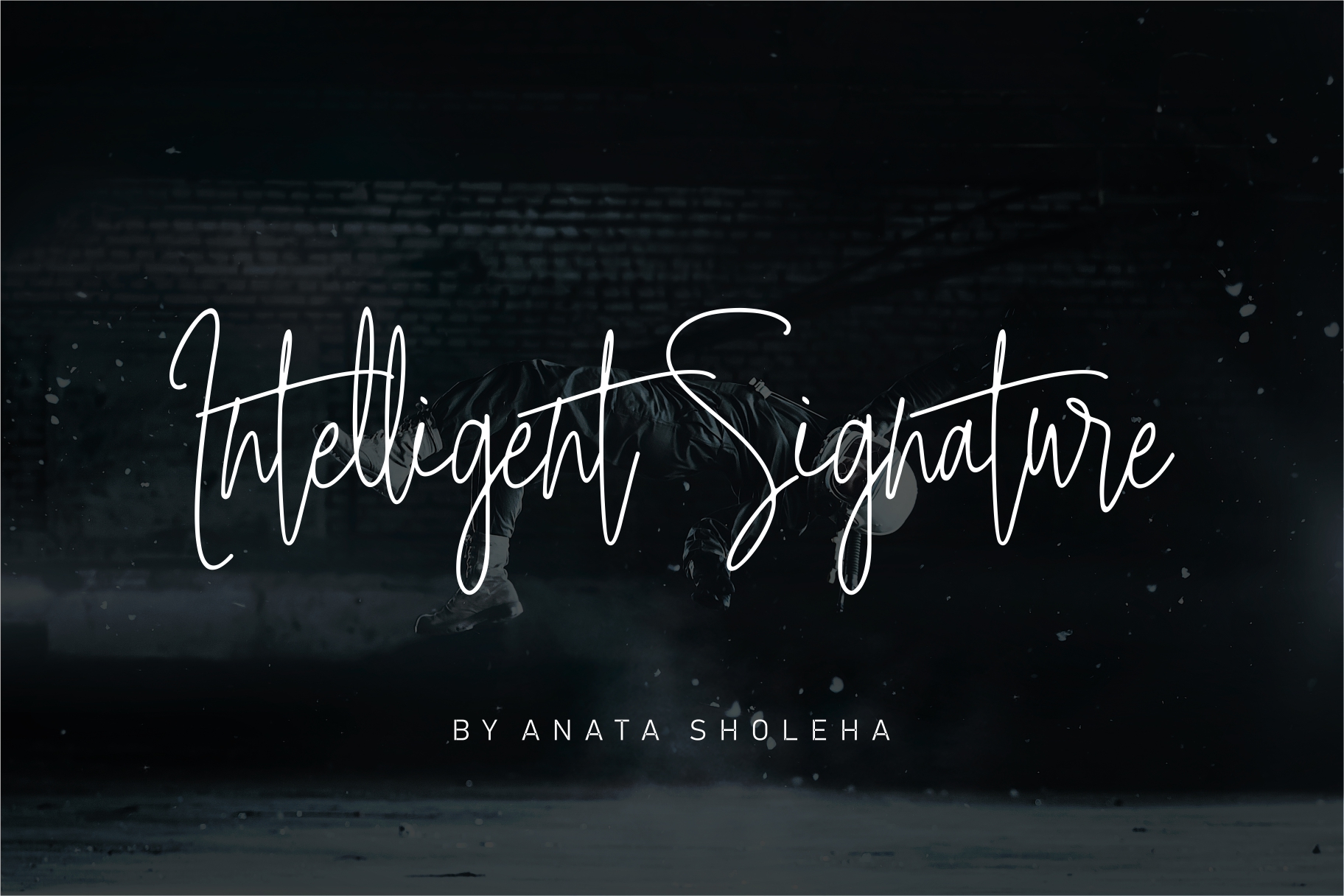 Intelligent Signature Font Poster 1