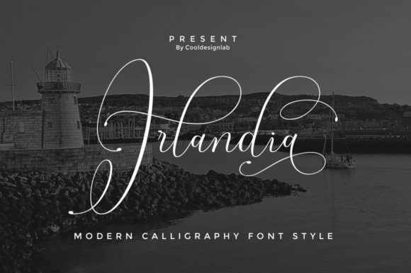 Irlandia Script Font Poster 1