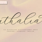 Ithalia Script Font Poster 1