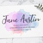 Jane Austin Font Poster 1