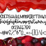 Jelly Berry Font Poster 6