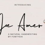 Joe Amer Font Poster 1