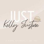 Just Kelly Justine Duo Font Poster 1