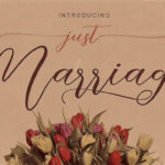 Just Marriage Font Poster 2