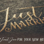 Just Marriage Font Poster 6