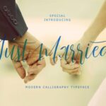 Just Married Script Font Poster 1