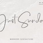 Just Sunday Font Poster 1