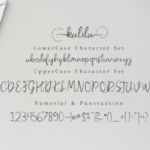 Kalila Script Font Poster 7