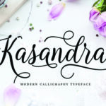 Kasandra Script Font Poster 1