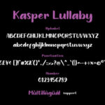 Kasper Lullaby Font Poster 5