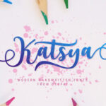 Katsya Script Font Poster 1