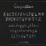 Kazasttan Font Poster 3