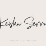 Keisha Sierra Font Poster 10